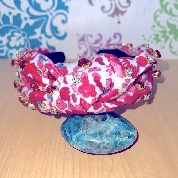 Pink & White Floral Headband *NEW* - Picture 3 of 7